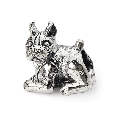 Black Bow Jewelry Sterling Silver Boxer Bead Charm