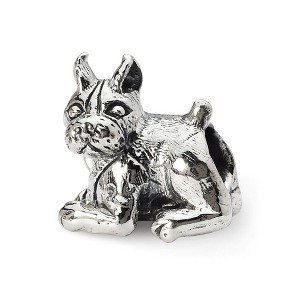 Black Bow Jewelry Sterling Silver Boxer Bead Charm - 1 of 4