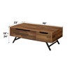 Lift-Top Coffee Table with Hidden Storage Drawer and Metal Splayed Legs for Living Room - 2 of 4