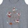 Women's - Winnie the Pooh - Tigger, Pooh, Eeyore, & Piglet Christmas Crew Graphic Racerback Tank - 2 of 4