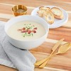 Gibson Home Great Essentials 2 Piece 7.8 Inch Ceramic Serving Bowl with Dual Purpose Lid - 2 of 4