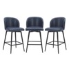 Spruce&Spring Counter Height Swivel Barstool with Metal Legs Set - 3 of 4