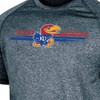 NCAA Kansas Jayhawks Adult Men's Gray Poly T-Shirt - 3 of 3