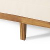 Burchett Outdoor Acacia Wood/Wicker Round 3 Seater Sofa with Cushions - Christopher Knight Home: Weather-Resistant Patio Furniture - 2 of 4