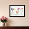 HomeRoots Live Life in Full Color Tulips Black Framed Print Wall Art - 2 of 4