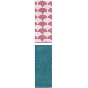 REGALWOVEN Geometric Absorbent Soft Bathroom Cotton Hand Towels 13" x 30"/13" x 29" 2 Packs - 1 of 4