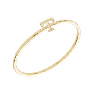 Wrapables Gold Tone Stackable Initial Letter Ring Size 6 - 1 of 4