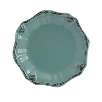 Turquoise Floral Ceramic 20-Piece Dinnerware Set
