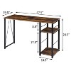 Chery Life Weathered 2-Shelf Rectangular Writing Desk - 3 of 4