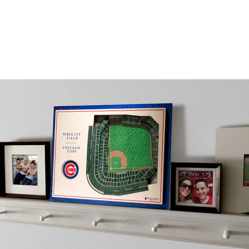MLB Chicago Cubs 5-Layer StadiumViews 3D Wall Art, 4 of 6