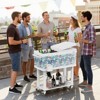 Karl Home 80QT  Patio Cooler Cart with Cartoon Prints - 2 of 4