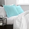 2 Pack 500 Thread Count Cotton Pillow Shams, Super Soft and Breathable Oxford Pillowcases - NTBAY - 3 of 4