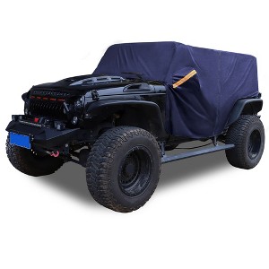 Unique Bargains Cab Car Cover for Jeep Wrangler JK JL Hardtop 2 door 2007-2021 W/ Door Zipper - 1 of 4