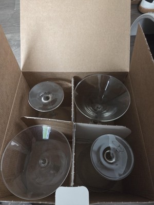 4pk Entertaining Martini Cocktail Glass Set - Threshold™: Clear