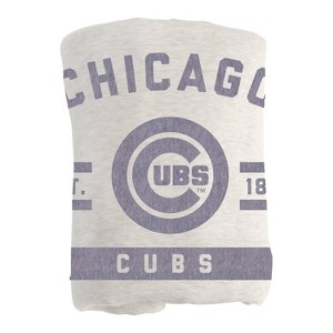 MLB Chicago Cubs Sublimated Sweatshirt Blanket - 1 of 1