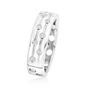 Ross-Simons 0.15 ct. t.w. Diamond Dotted Channel Ring in Sterling Silver Size 7 - 2 of 3