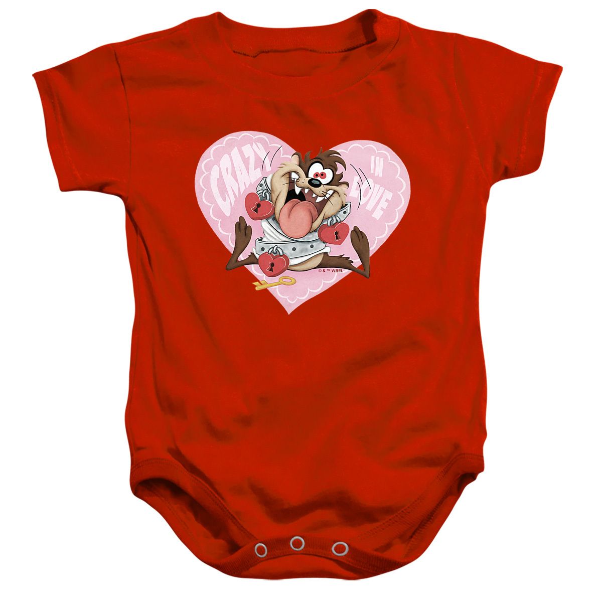 Baby Looney Tunes Valentine's Day Taz Crazy In Love Infant Bodysuit