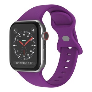 Link Apple Watch Compatible Soft Silicone Sport Band Waterproof Mens Womens For Series SE 7 6 5 4 3 2 1 - 1 of 4