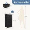 FURNIinspire Vanity Tables Versatile Dresser Chest of Drawers, for Space-Saving Storage in Bedrooms and Living Areas, Black, 17.7"*11.8"*37.4" - 3 of 4