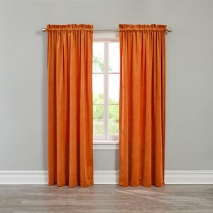 BrylaneHome BH Studio Velvet Rod-Pocket Panel - 1 of 2