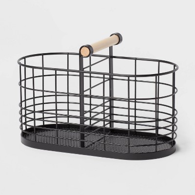 Park Designs Round Fishnet Wire And Wood Basket Set : Target