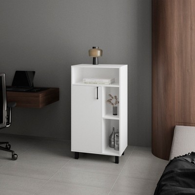 Vynxaria Modern Shoe Rack, Bedroom, White
