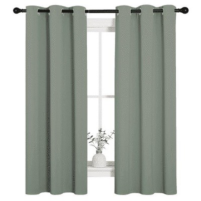 NICETOWN Grommet Top Blackout Curtains, Thermal Insulated Noise Reducing Window Drapes (Set of 2)