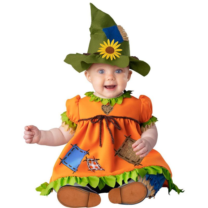 InCharacter Cute Scarecrow Infant Costume, 1 of 2