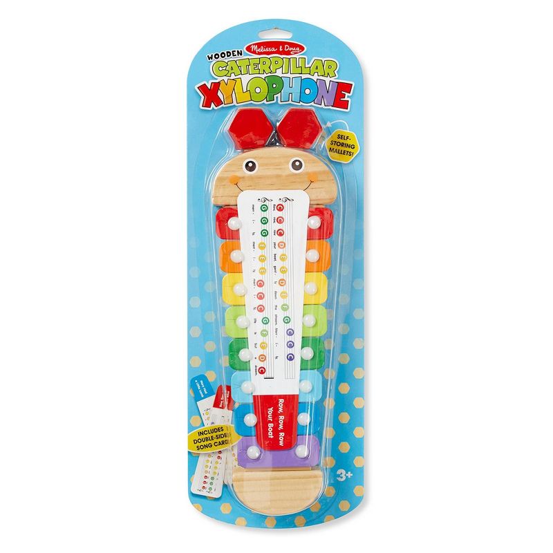 Melissa &#38; Doug Caterpillar Xylophone Musical Toy With Wooden Mallets, 4 of 14