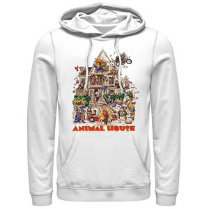 Men's Animal House Original Movie Poster Pull Over Hoodie - 1 of 3