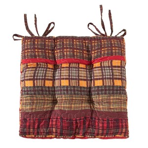 Barefoot Bungalow Gold Rush Luxury Modern Design Rustic American Beauty Furniture Cushion Chair Pad Each Chair Pad 18"x18" Multicolor - 1 of 4