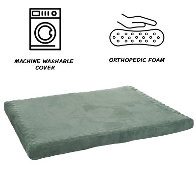 Small Forest Green Orthopedic Foam Pet Bed