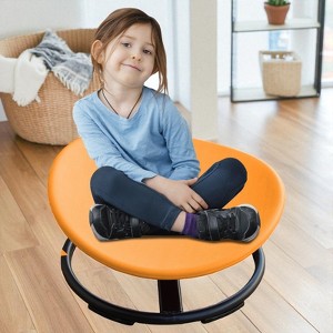 Kids Sensory Swivel Chair for Autism & ADHD, Balance Training Spinning Seat, Safe Sensory Toy for Focus, Fun, Body Coordination & Development - 1 of 4