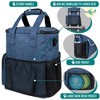 PetAmi Dog Travel Bag, Pet Supplies Accessories Organizer, Traveling Camping Weekend Essentials Kit, Food Container Collapsible Bowls - 4 of 4