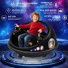 12V 2-Speed 360° Spin Ride on Car with Remote Control, Lights & Music, Space Theme Electric Bumper Car Toy Gifts for Boys & Girls Ages 1-5 - 4 of 4