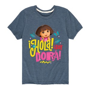Boys' - Dora the Explorer - Hola Isoy Dora Short Sleeve Graphic T-Shirt - 1 of 4