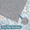 Vintage Rug Machine Washable Rustic Floral Rug Non Slip Traditional Distressed Carpet Soft Low Pile Farmhouse Oriental Design Floor Carpet - 3 of 4