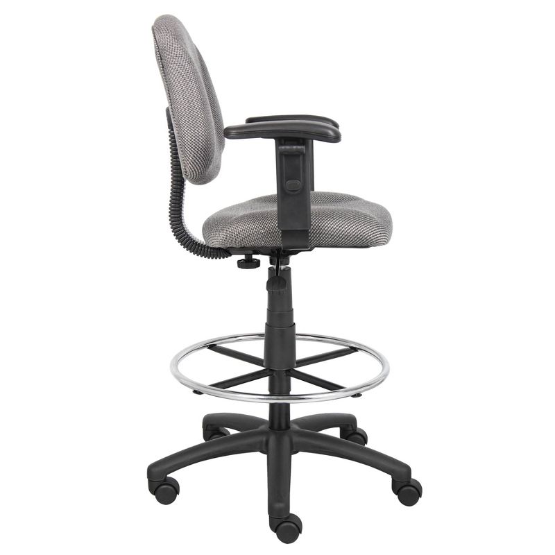 Drafting Stool with Footring and Adjustable Arms - Boss Office Products, 6 of 10