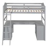 Twin Size Loft Bed with Drawers, Shelves and Desk - 4 of 4