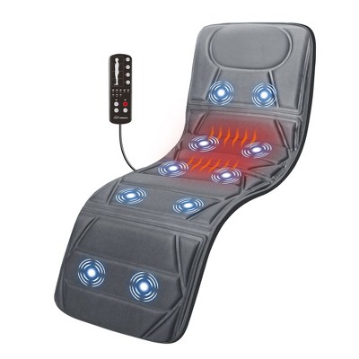 SNAILAX Heated Vibration Massage Mat - Full Body Massager Pad with Soothing Heat