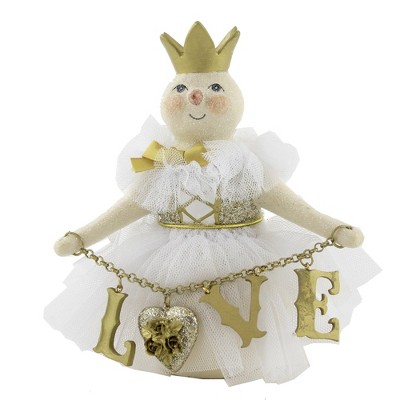 Heather Myers 6.0" Adelina Love Gold Snow  -  Decorative Figurines