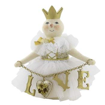 Heather Myers 6.0 Inch Adelina Love Gold Snow Figurines