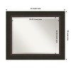 Amanti Art Milano Bronze Beveled Wood Bathroom Wall Mirror - 4 of 4