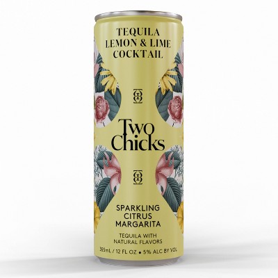 Two Chicks Sparkling Citrus Margarita Cocktail - 4pk/355ml Cans