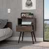 NicBex 25"H Wood Nightstand,Bedside Tables with 1 Drawer and Open Shelf for Bedroom,Living Room - 2 of 4