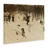 Stupell Industries Vintage Ski Slopes Winter Athletes Sepia Tone Photography Canvas Wall Art - 3 of 4