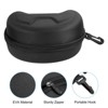 Unique Bargains EVA Shockproof Hard Snowboard Skiing Goggle Case Black - 3 of 4