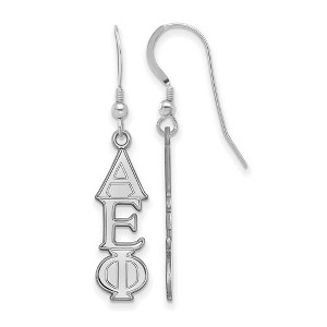 Black Bow Jewelry Sterling Silver Alpha Epsilon Phi Greek Life Dangle Earrings - 1 of 3