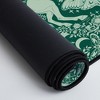 Avenie Unicorn Damask Green Desk Mat -Deny Designs - 4 of 4