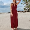 Women's Plunge Halter Jogger Jumpsuit - Cupshe - 3 of 4